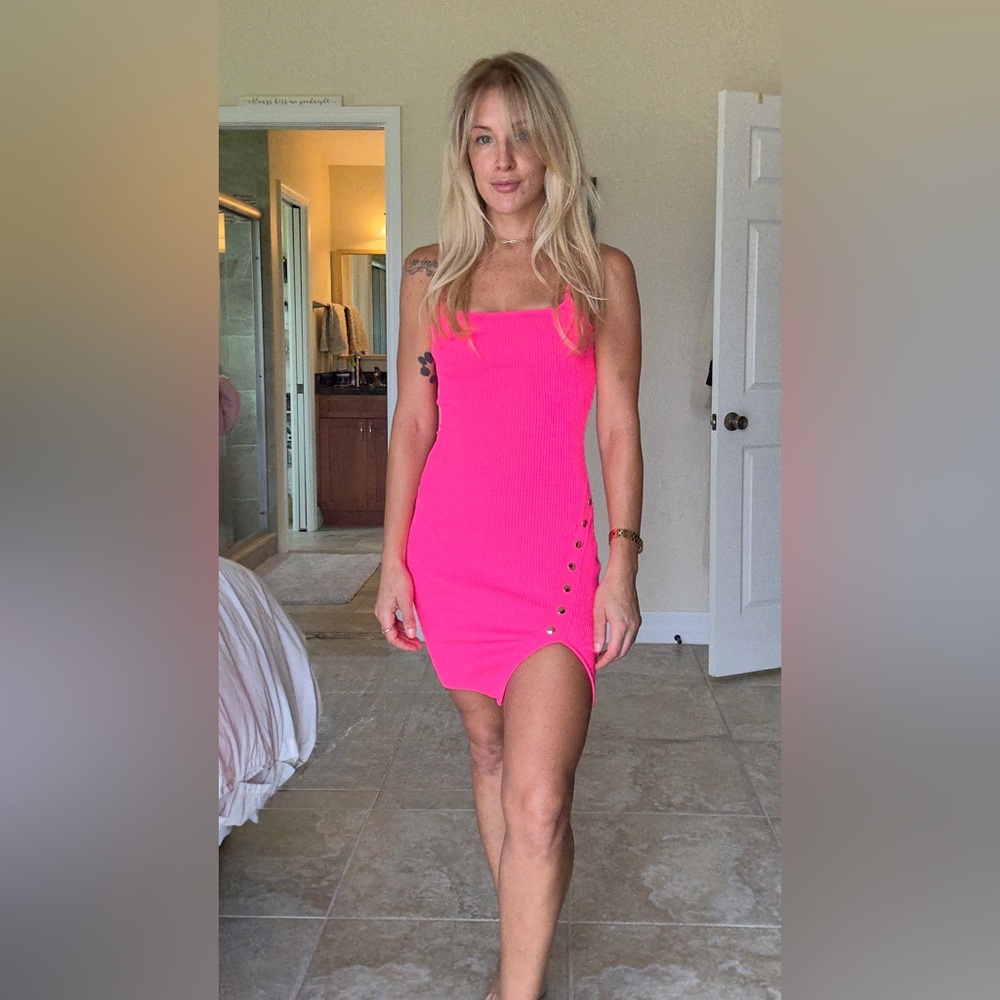 Meshki Pink Bodycon Dress